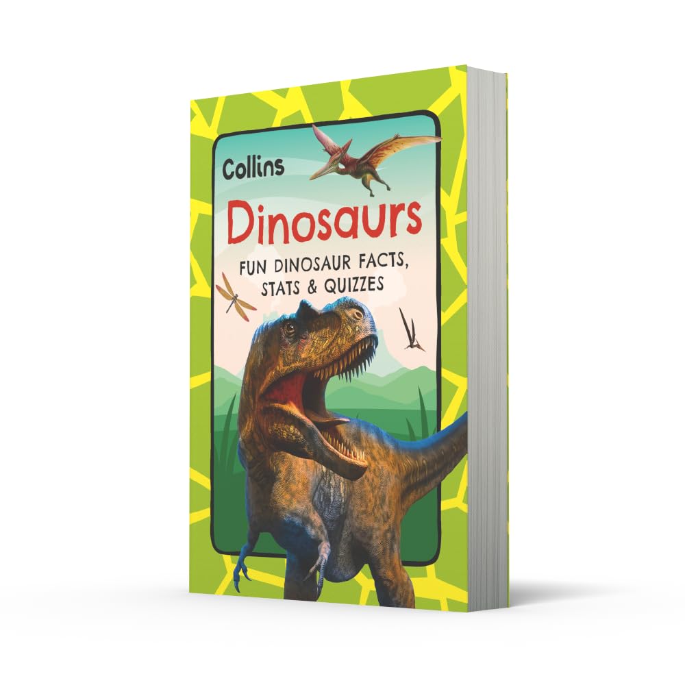 Collins Kids Dinosaur Book - Pocket-Sized Fun Facts & Quizzes | Ages 6+ | Paperback