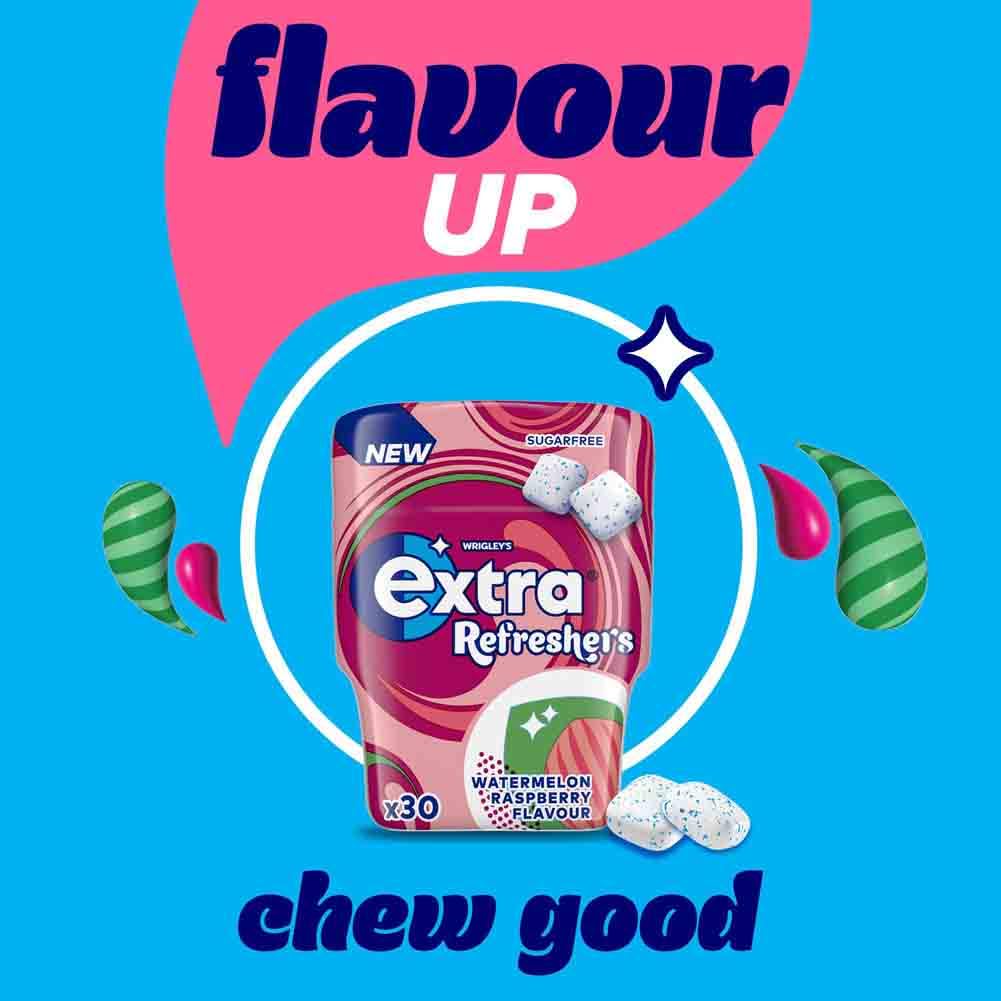Extra - Watermelon Raspberry Flavour Sugarfree Chewing Gum (30 Pieces) 4