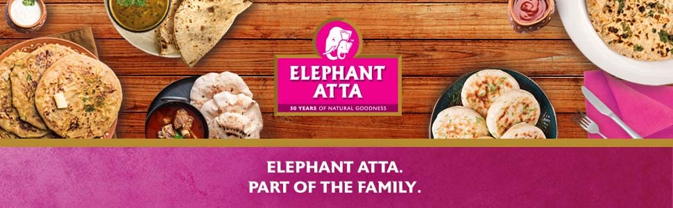 Elephant Atta Medium Chapatti Flour | Wholemeal & White Flour Blend | Great Taste Award Winner 2020 3