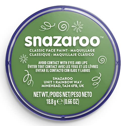 Snazaroo - Grass Green Classic Face Paint (18 ml) Pack of 5 22