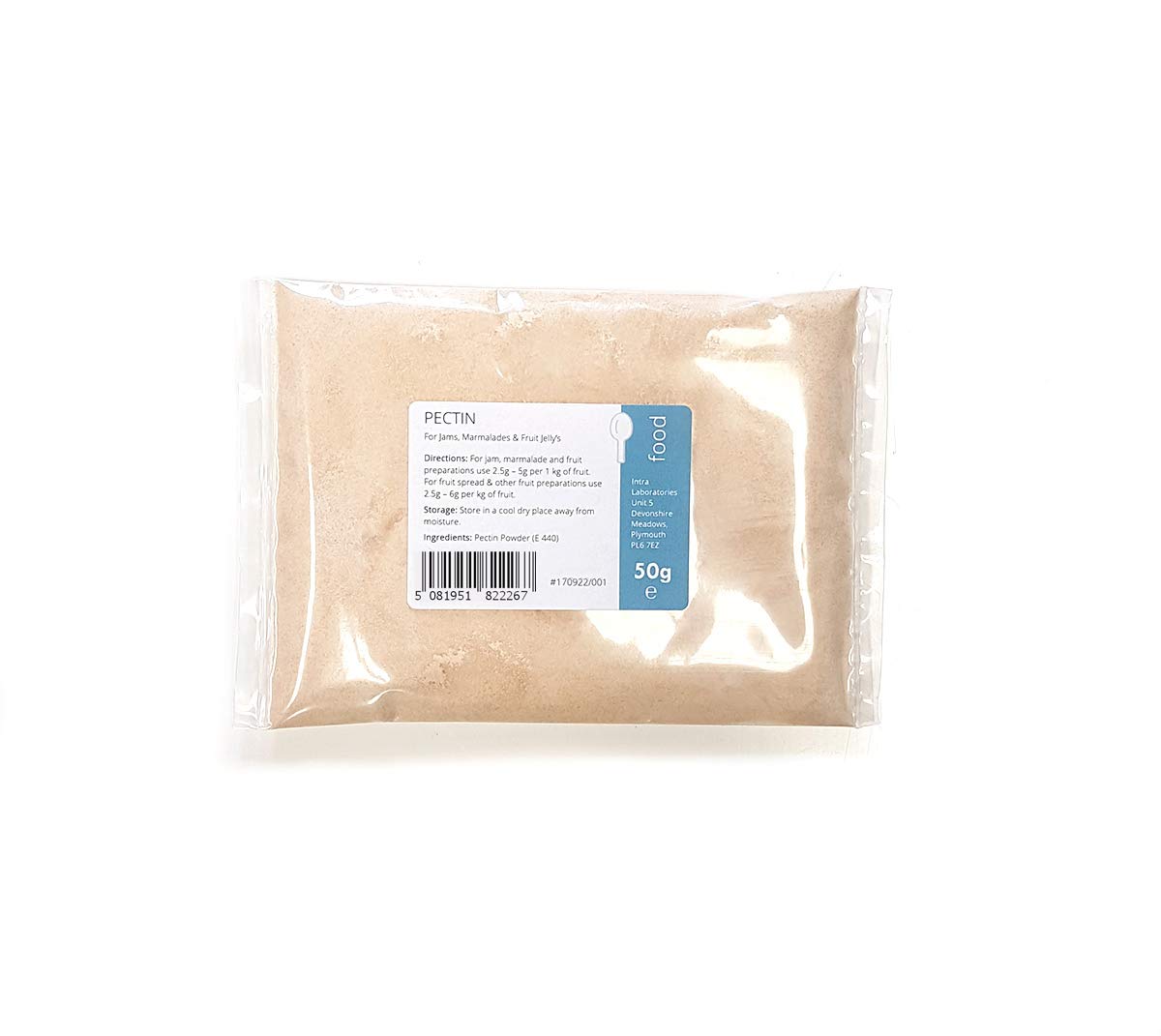 Intra Laboratories - Pectin Powder 50g - Rapid Set Food Grade Thickening Agent