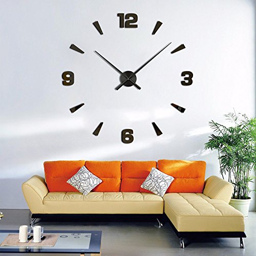 Timelike - 3D Clock Hands DIY Large Wall Clock Needles with Quartz Mechanism (Black) 6