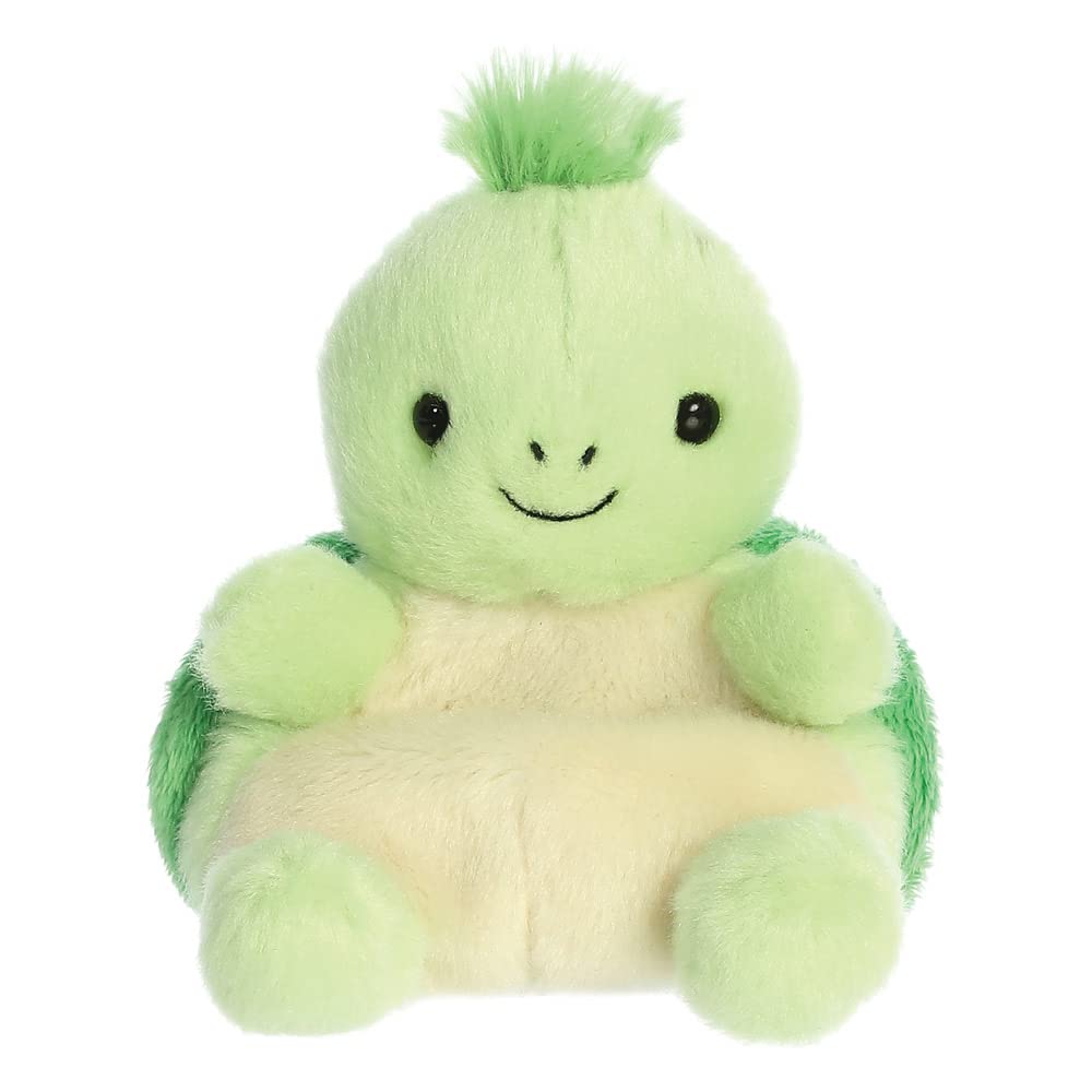 AURORA Palm Pals Tiny Turtle Stuffed Toy - 5In Green Soft Toy | Eco-Friendly