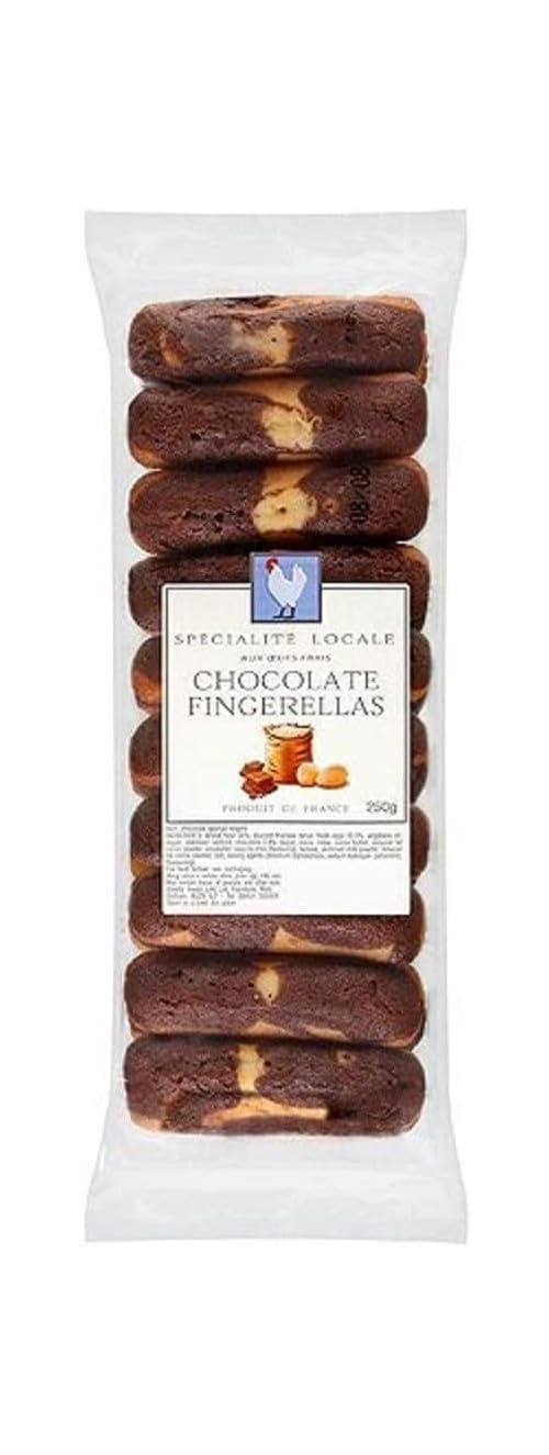 Specialite Locale Chocolate Fingerellas Sponge Cake Bars - Chocolate & Vanilla Flavour | 250g
