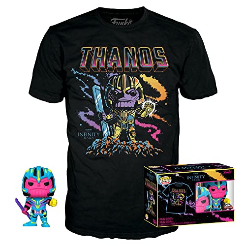 Funko Pop! Marvel - Thanos Vinyl Figure & T-Shirt Bundle (63602)