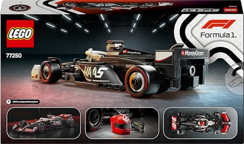 LEGO Speed Champions MoneyGram Haas F1 Team VF-24 Race Car Toy with Driver Minifigure - Building Set for 10+ 19