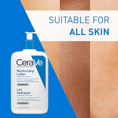 CeraVe Moisturising Lotion for Dry to Very Dry Skin (473 ml) with Hyaluronic Acid 14