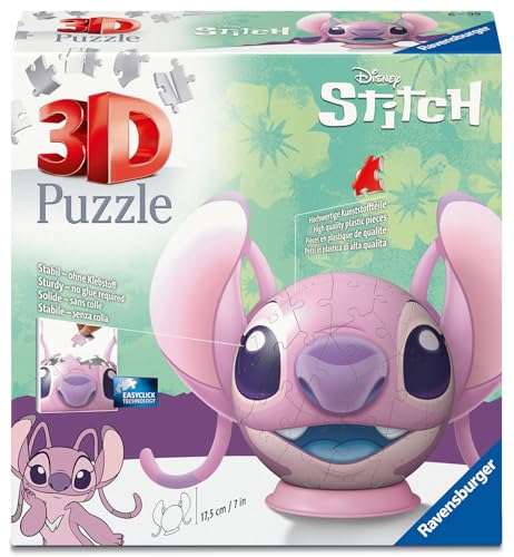 Ravensburger Disney Stitch Angel with Ears 72-Piece 3D Jigsaw Puzzle - Ages 6+ 6