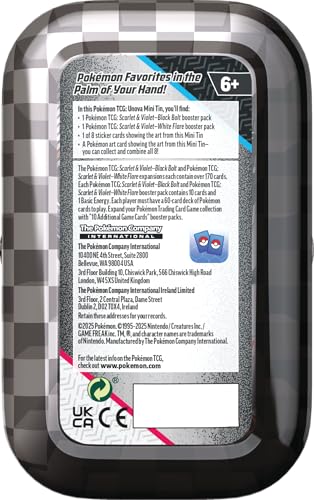 Pokémon TCG: Unova Mini Tin – Chandelure & Zorua with 2 Booster Packs & Sticker 5