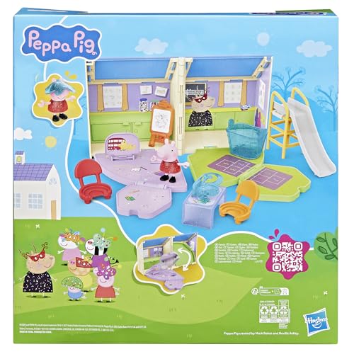 Peppa Pig Peppa's Pop-Open Playgroup Playset - Classroom & Playground Pretend Play for Ages 3+ 12