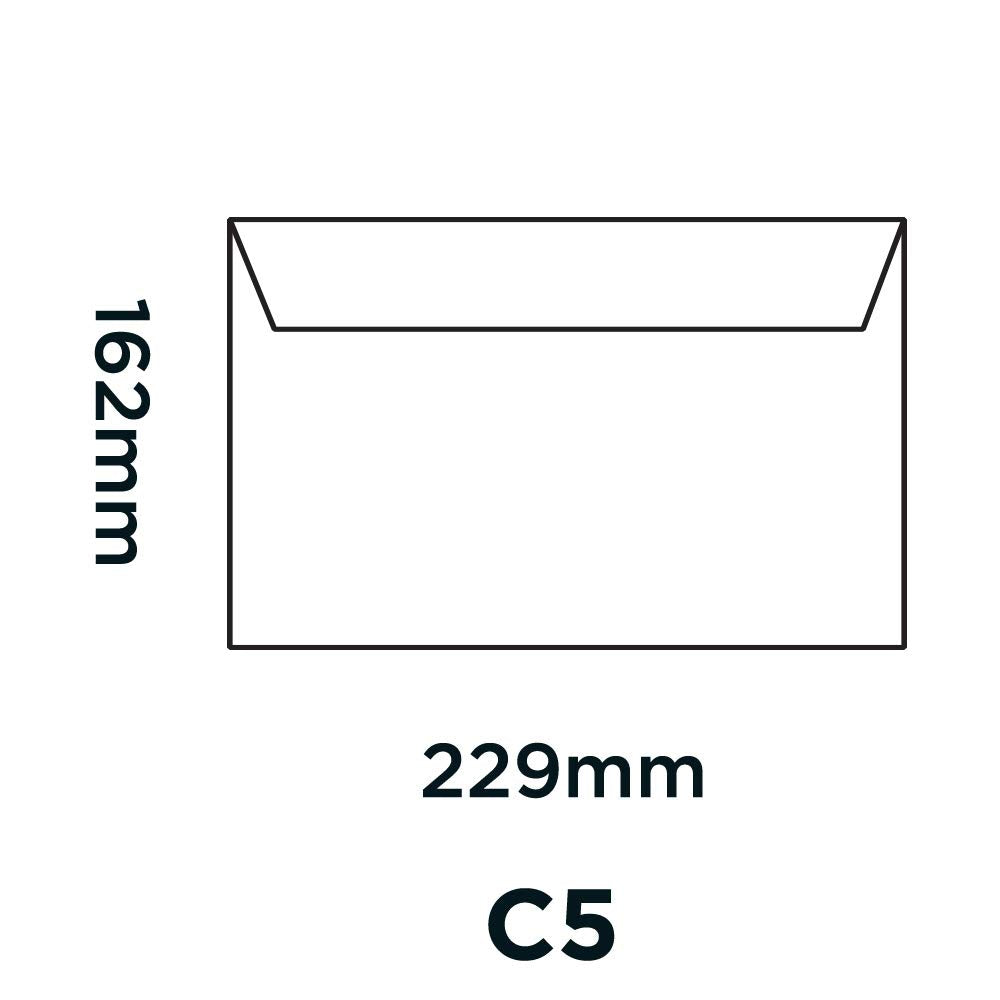 Blake Premium Business C5 Wallet Envelopes 162 x 229 mm 120 gsm Peel & Seal Cream Wove (25 Pack) 2