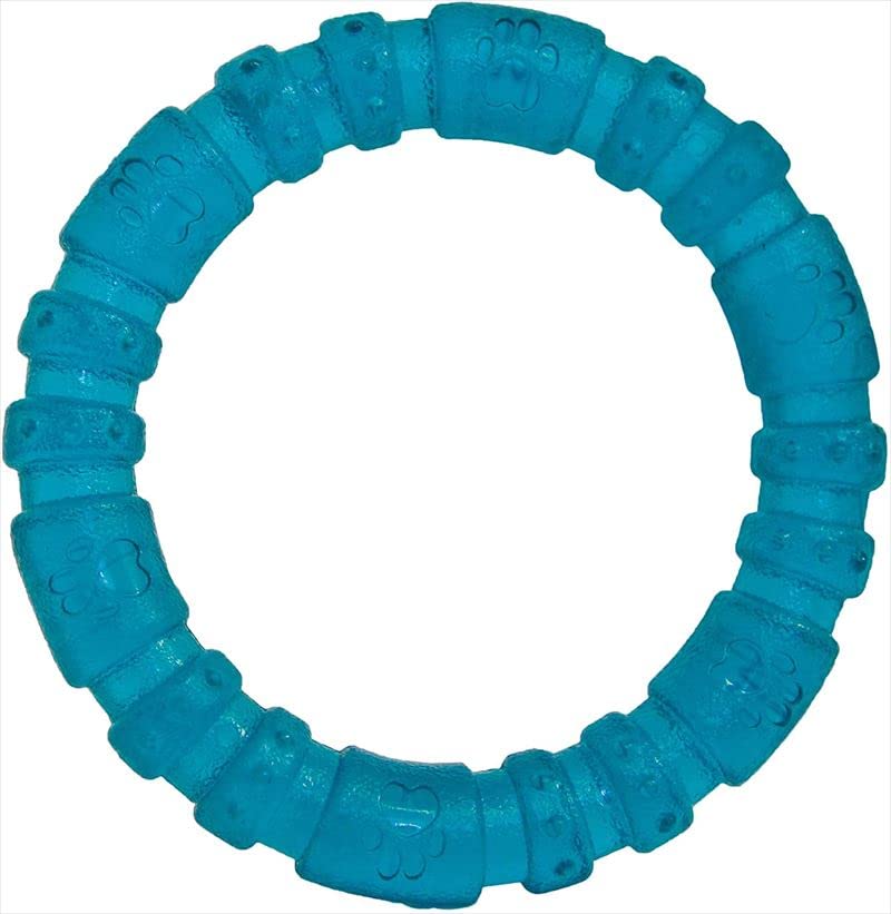 Rosewood Biosafe Puppy Ring - Antimicrobial Chew Toy for Teething Puppies | Small Size | Blue