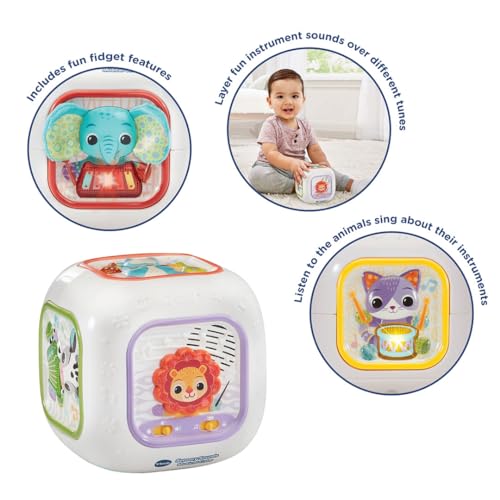 VTech Baby Sensory Sounds Musical Cube - Interactive Musical Toy for 3 Months+ 9