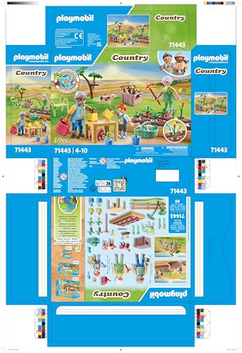 Playmobil 71443 Vegetable Garden with Grandparents - Educational Playset for Kids 4+ 8