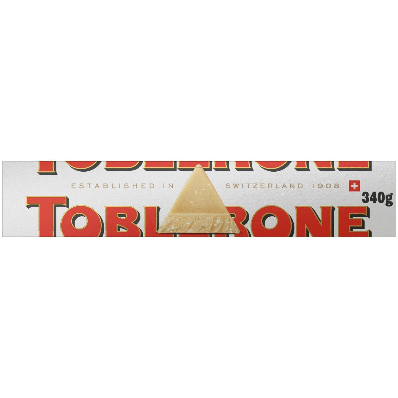 Toblerone White Chocolate with Honey and Almond Nougat – 340g Large Gift Bar