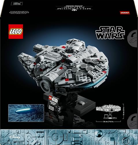 LEGO 75375 Millennium Falcon Model Building Set - Collectible Star Wars Vehicle for Adults