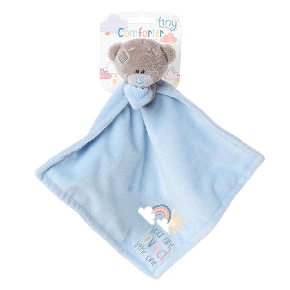 Me To You Tiny Tatty Teddy 'You Are Loved' Baby Boy Comforter | Soft Fur | Blue