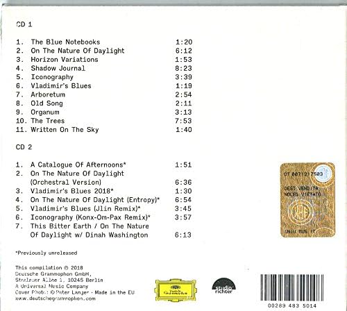 Max Richter - The Blue Notebooks 15 Years Anniversary Edition [Audio CD]