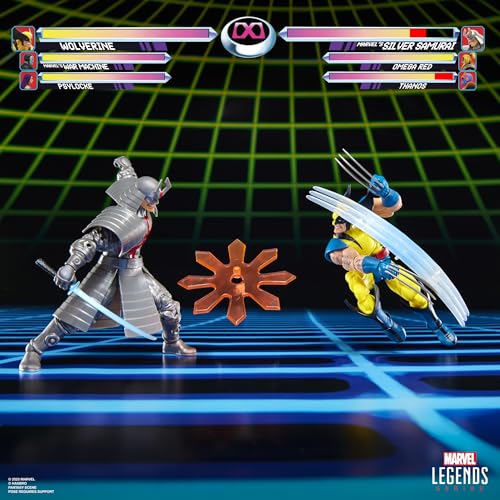 Marvel Legends Series Gamerverse Wolverine vs Silver Samurai 2-Pack Action Figures 10