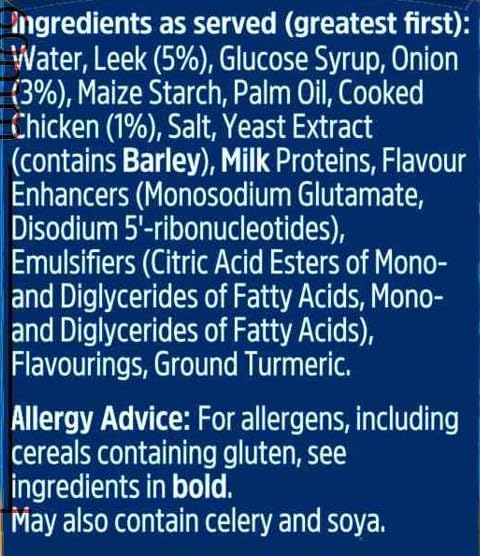 Batchelors Cup a Soup Chicken & Leek Instant Soup Sachets, 4 Sachets, 86 g 7