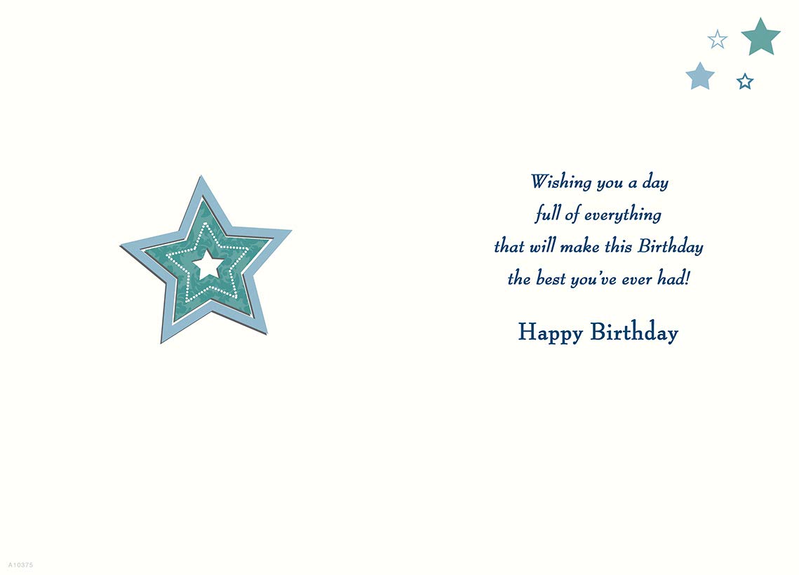 Piccadilly Greetings Wonderfully Worded Someone Special Birthday Card | Glitter Coated | 9 x 6 inches