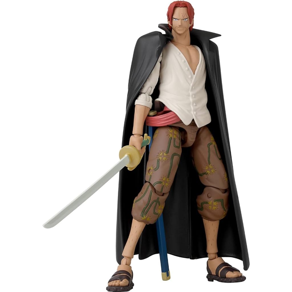 Bandai Anime Heroes One Piece - Shanks Action Figure with Swappable Arms & Faces 5