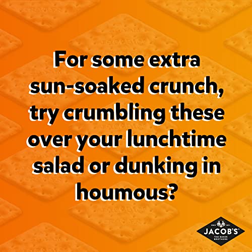 Jacob's Mediterranean Crackers, Pinch of Salt, 190g - Pack of 20 5