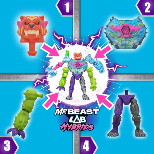 MrBeast Lab Hybrids Mega Pack, Reveal Different Hybrid Parts To Create 5 Mi 6