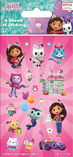 Paper Projects - Gabby's Dollhouse Party Bag Sticker Bundle (18 Sheets)