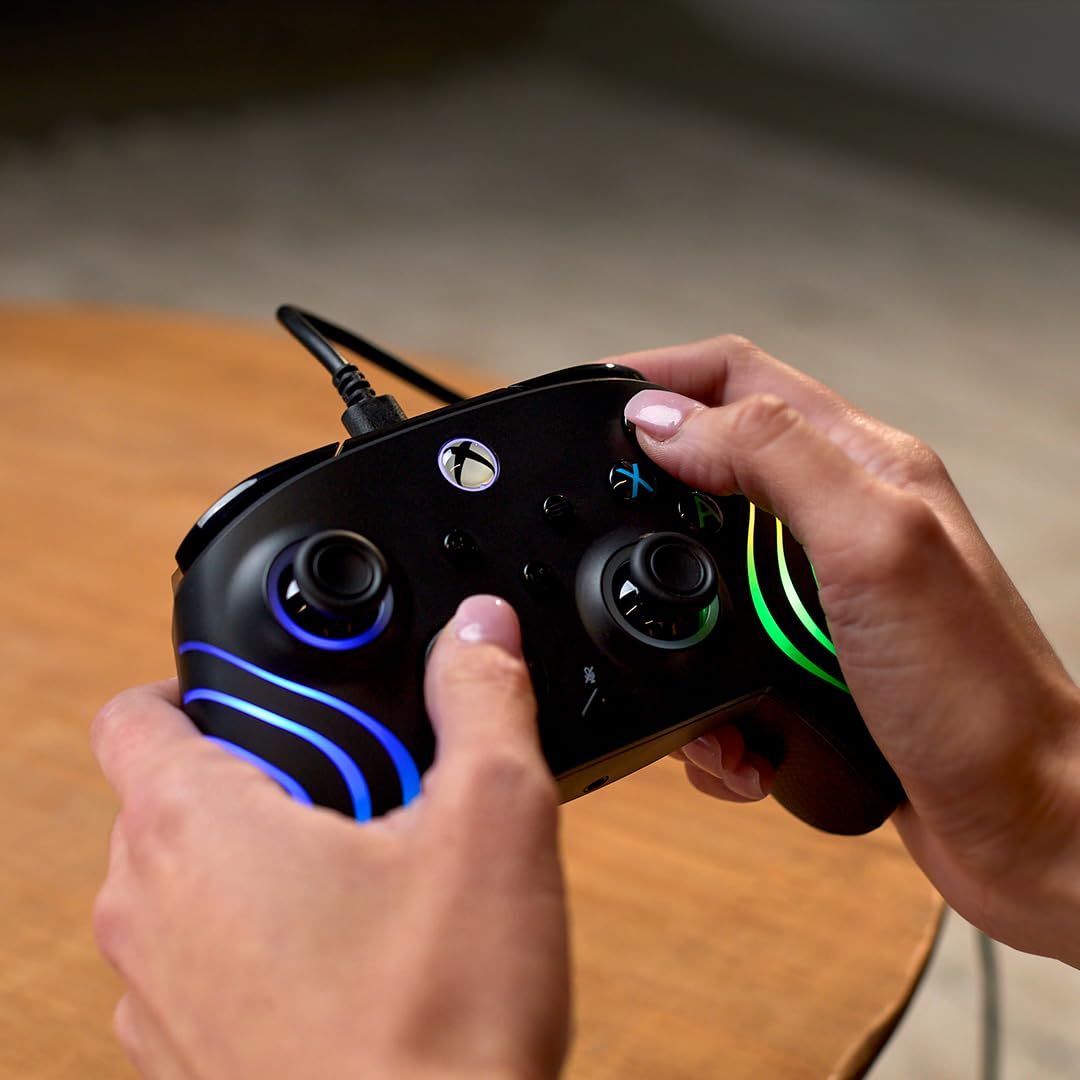 Turtle Beach Afterglow Wave Black Wired RGB Gaming Controller with Mappable 3