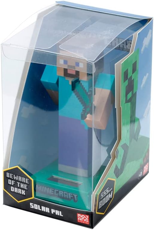 Puckator Minecraft Solar Pal Series - Steve Solar-Powered Dancing Figure (FF139) 7