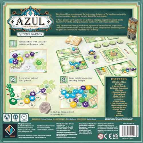 Azul Queen's Garden Board Game by Plan B Games 11