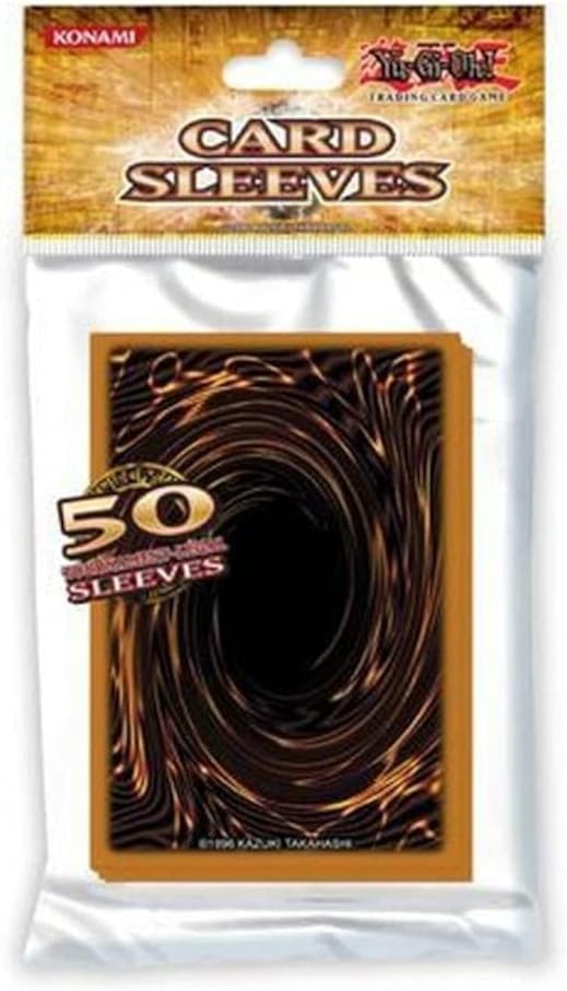 Konami TCGACC197 Yu-Gi-Oh! Standard Card Back Sleeves (50 Pack) - Durable, Tournament-Ready Card Protectors