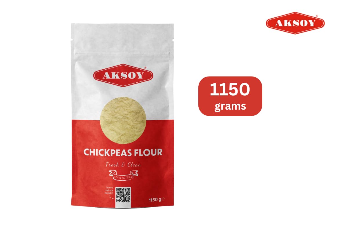 Aksoy Kichererbsenmehl 1150 g | Proteinreiches, glutenfreies Back- und Kochmehl 3