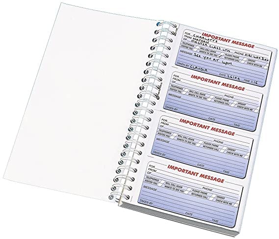 Q-Connect Telephone Message Book - 200 Messages Duplicate Copy | Perforated Pages 2