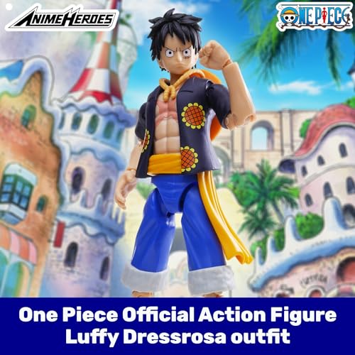 Monkey D. Luffy 'Dressrosa Version' Action Figure - 17cm Anime Heroes Collectible by Bandai 11
