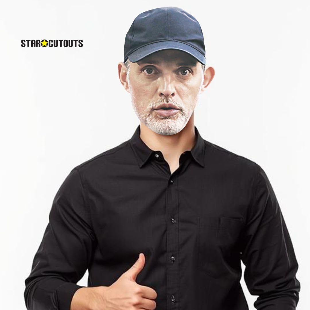 STAR CUTOUTS Thomas Tuchel England Football Manager Cardboard Face Mask - One Size
