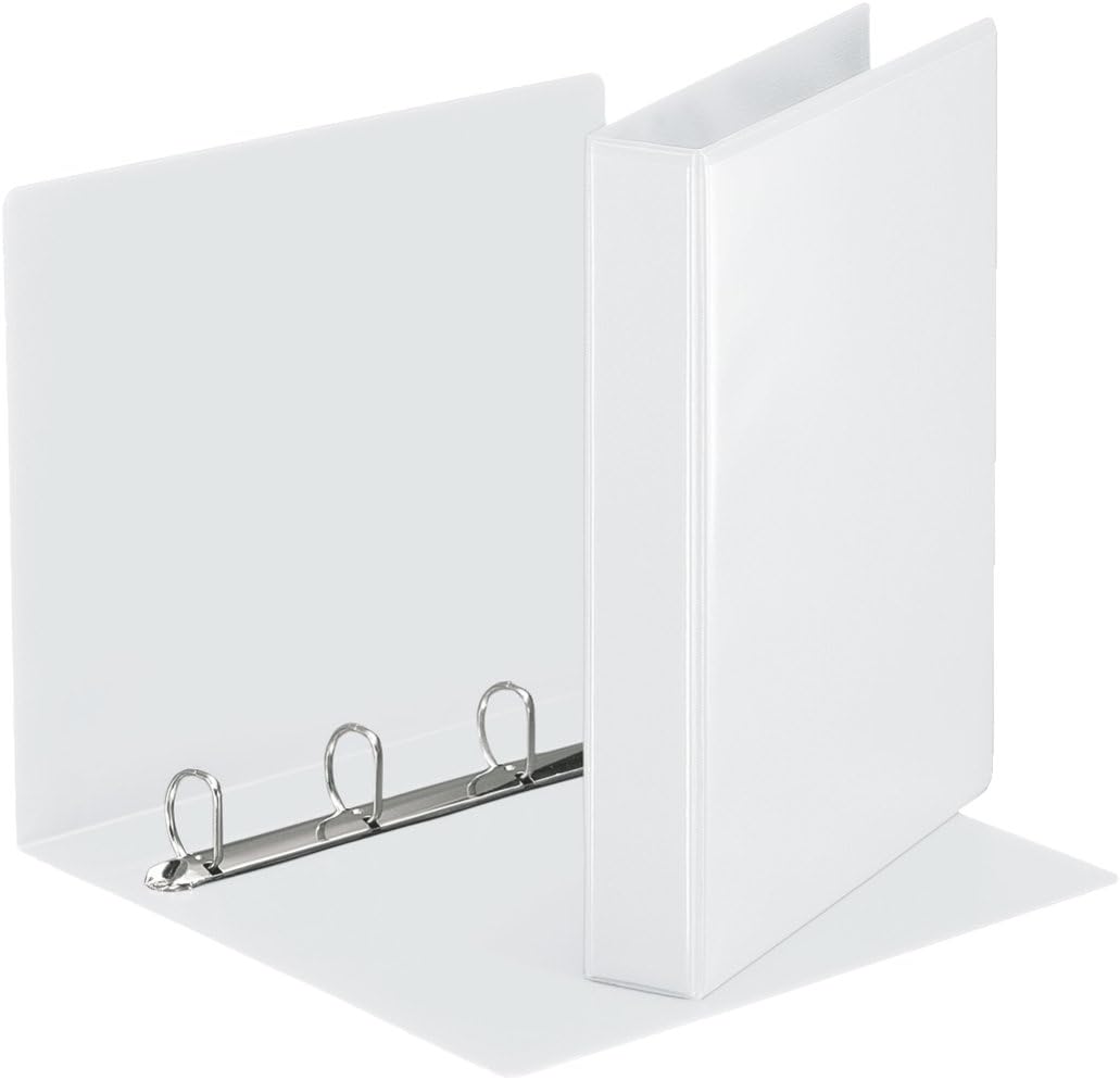 Esselte Essentials Presentation Binder, PP, 3 cm Ring Diameter, 49703 - A4, White 1