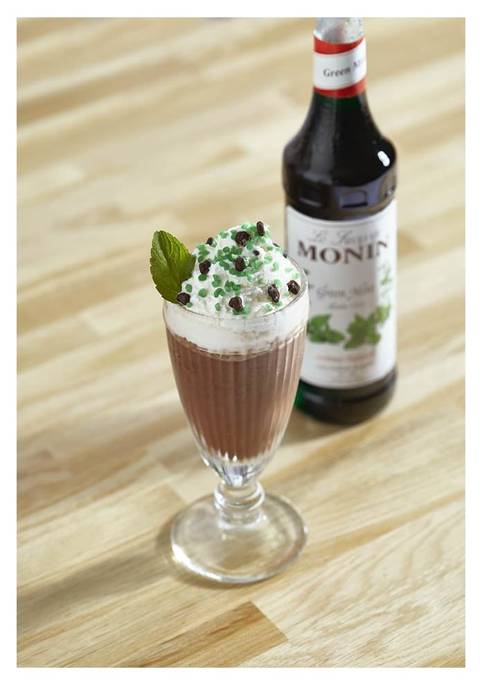 MONIN Green Mint Syrup 700ml - Vegan, Allergen-Free, Natural Flavouring for Cocktails, Mocktails & Drinks 3
