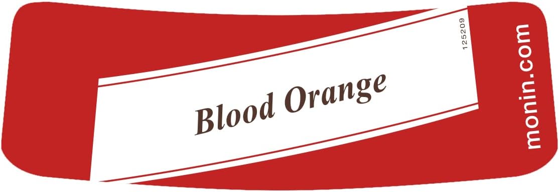 MONIN Blood Orange Syrup 700ml - Vegan, Natural Flavouring for Cocktails, Mocktails & Beverages