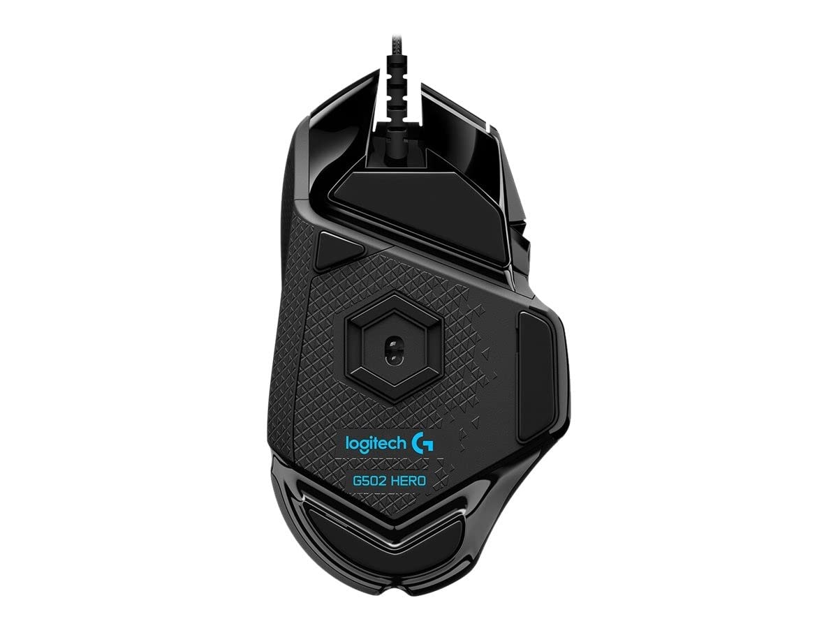 Logitech G502 HERO High Performance Wired Gaming Mouse - 25,600 DPI, 11 Programmable Buttons, Adjustable Weights, RGB LIGHTSYNC 12