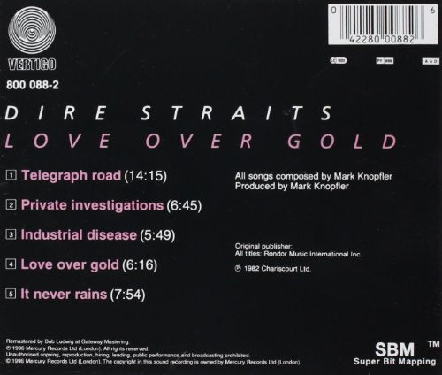 Dire Straits - Love Over Gold [CD] 2