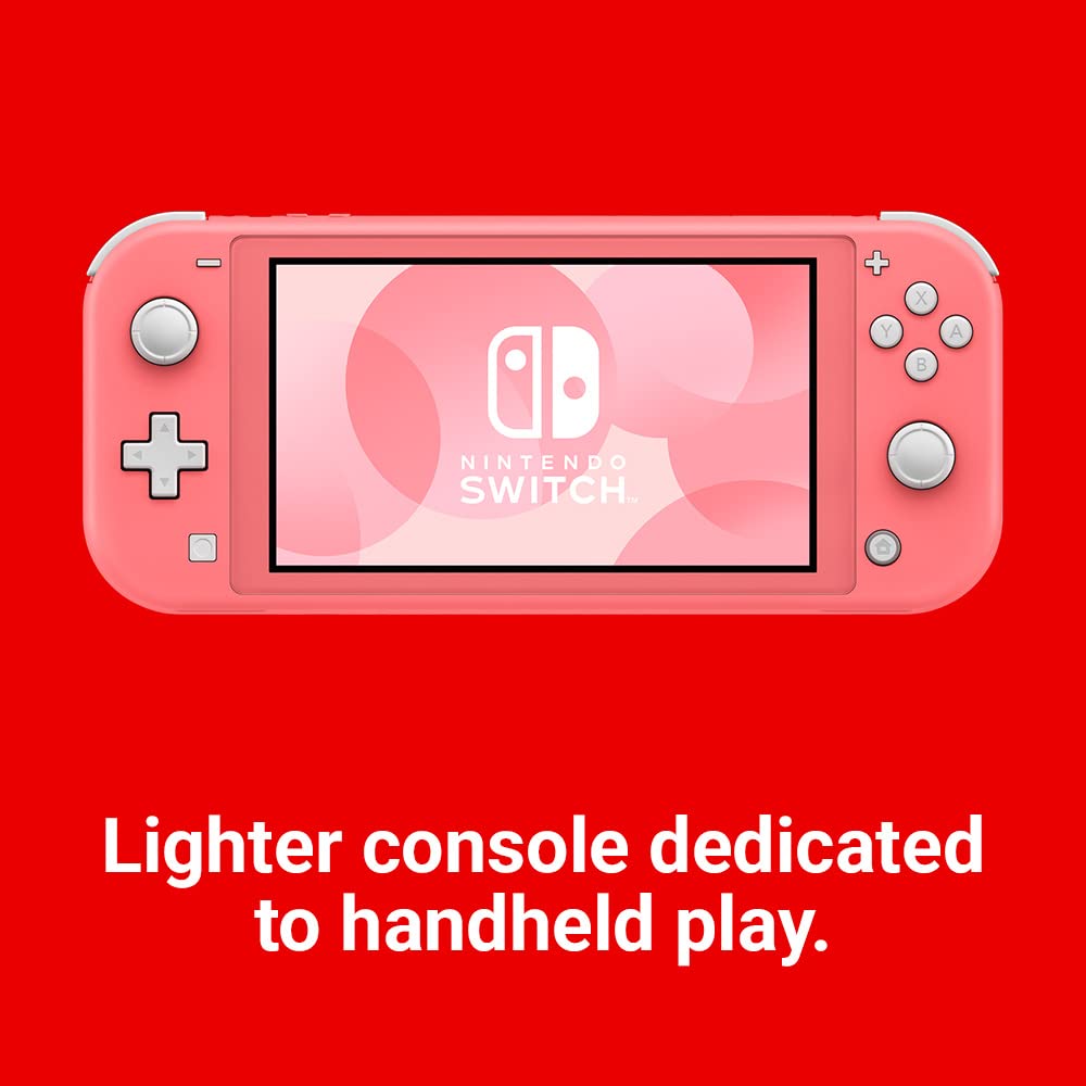 Nintendo Switch Lite - Coral Handheld Gaming Console