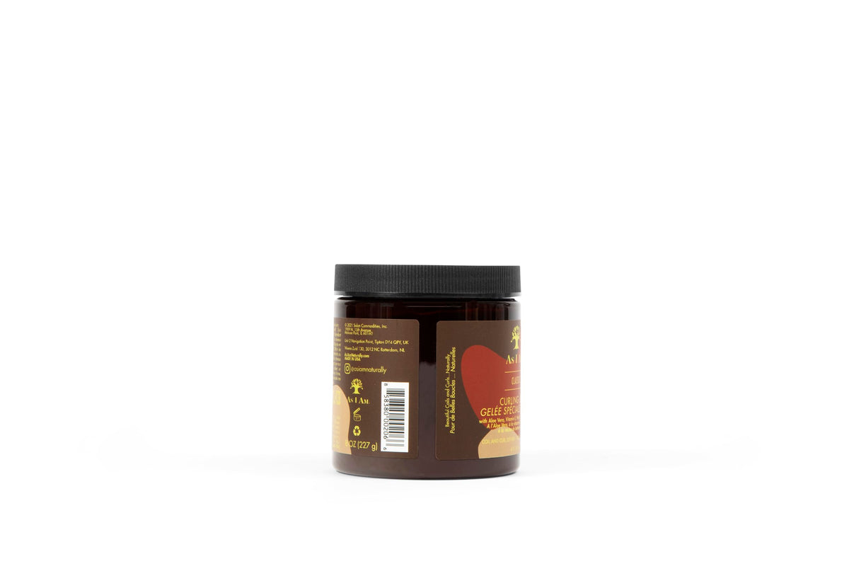 As I Am Curling Jelly Coil and Curl Definer - Minimizes Frizz, Adds Body & Bounce | 227g / 8 oz