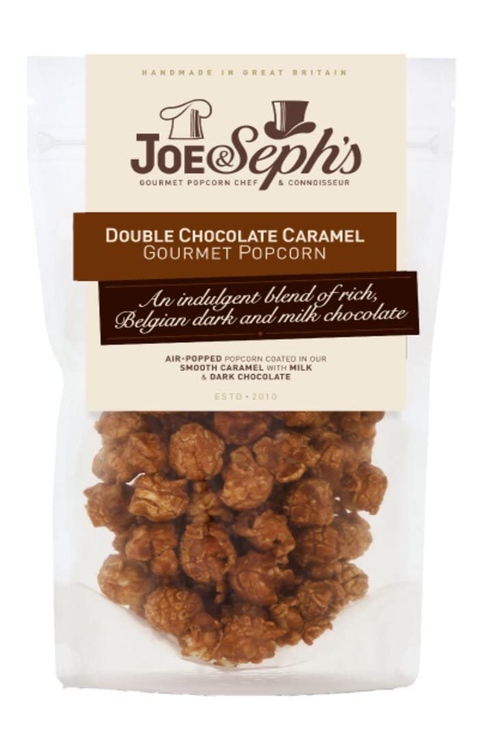 Joe & Seph's Double Chocolate Popcorn - 80g Pouch | Handmade Gourmet Snack