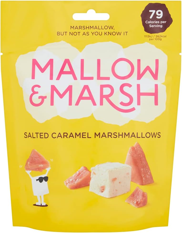 Mallow &amp; Marsh Marshmallow-Beutel mit gesalzenem Karamell, 85 g