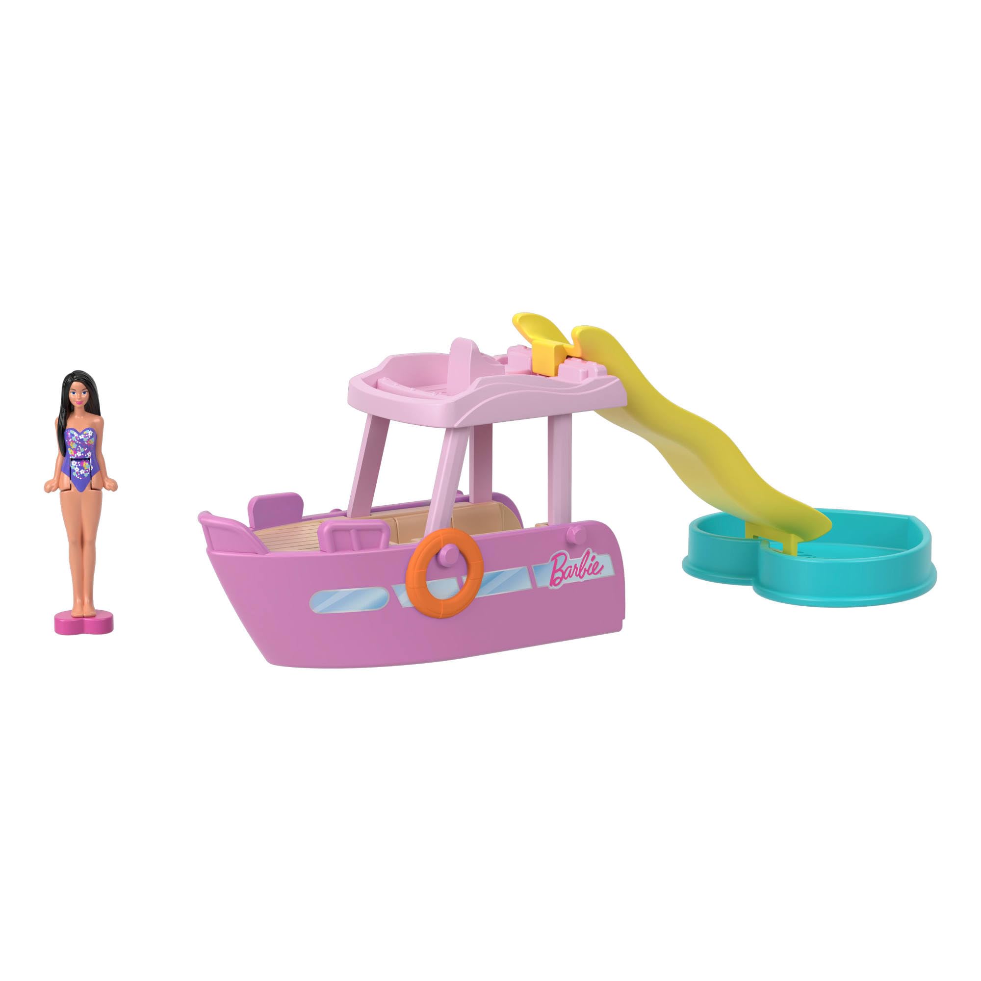 Barbie Mini BarbieLand 4-Pack Doll & Toy Vehicle Set with 4 1.5-inch Dolls 5