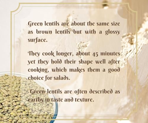Aksoy Green Whole Lentils 1KG – High Protein, Fiber-Rich Pulses for Salads and Curries 12
