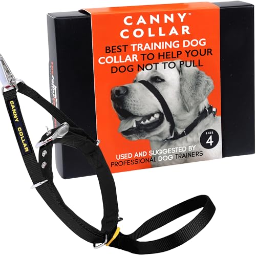 Canny - Canny Collar Head Collar for Dog Training and Walking - Black (Size 4, Model 02-1005)
