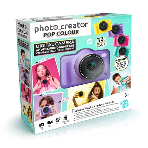 Photo Creator Pop Colour Digital Camera - 32MP Kids Camera with Flash & Selfie Lens 7